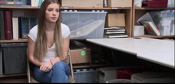  Very Cute Petite Teen Summer Brooks Caught Shoplifting Blackmailed And Fucked By Horny Security Officer
